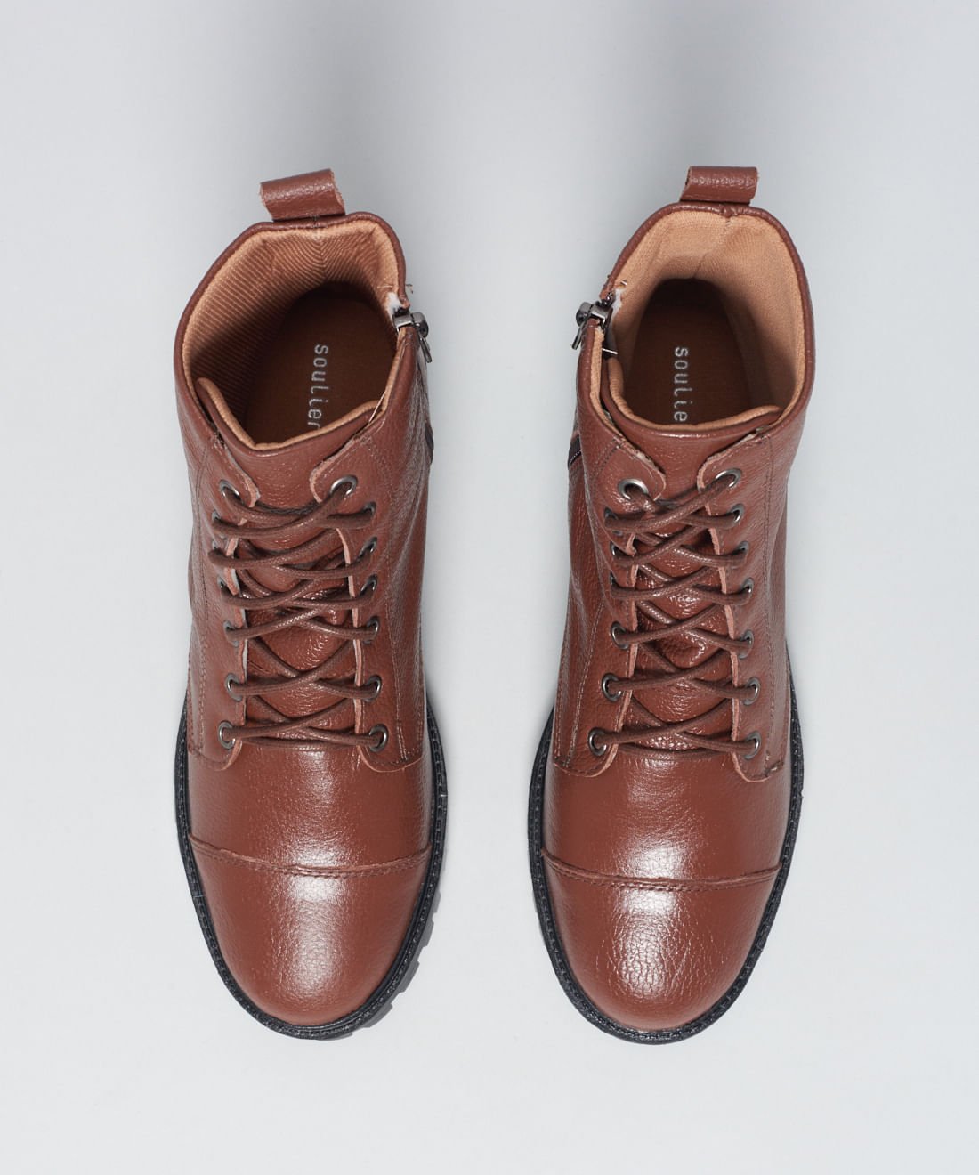 Coturno Couro Debora - Chocolate Chocolate 3