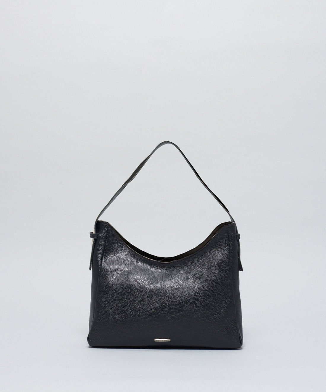 Bolsa m Couro 2 Alcas - Preto Preto 1