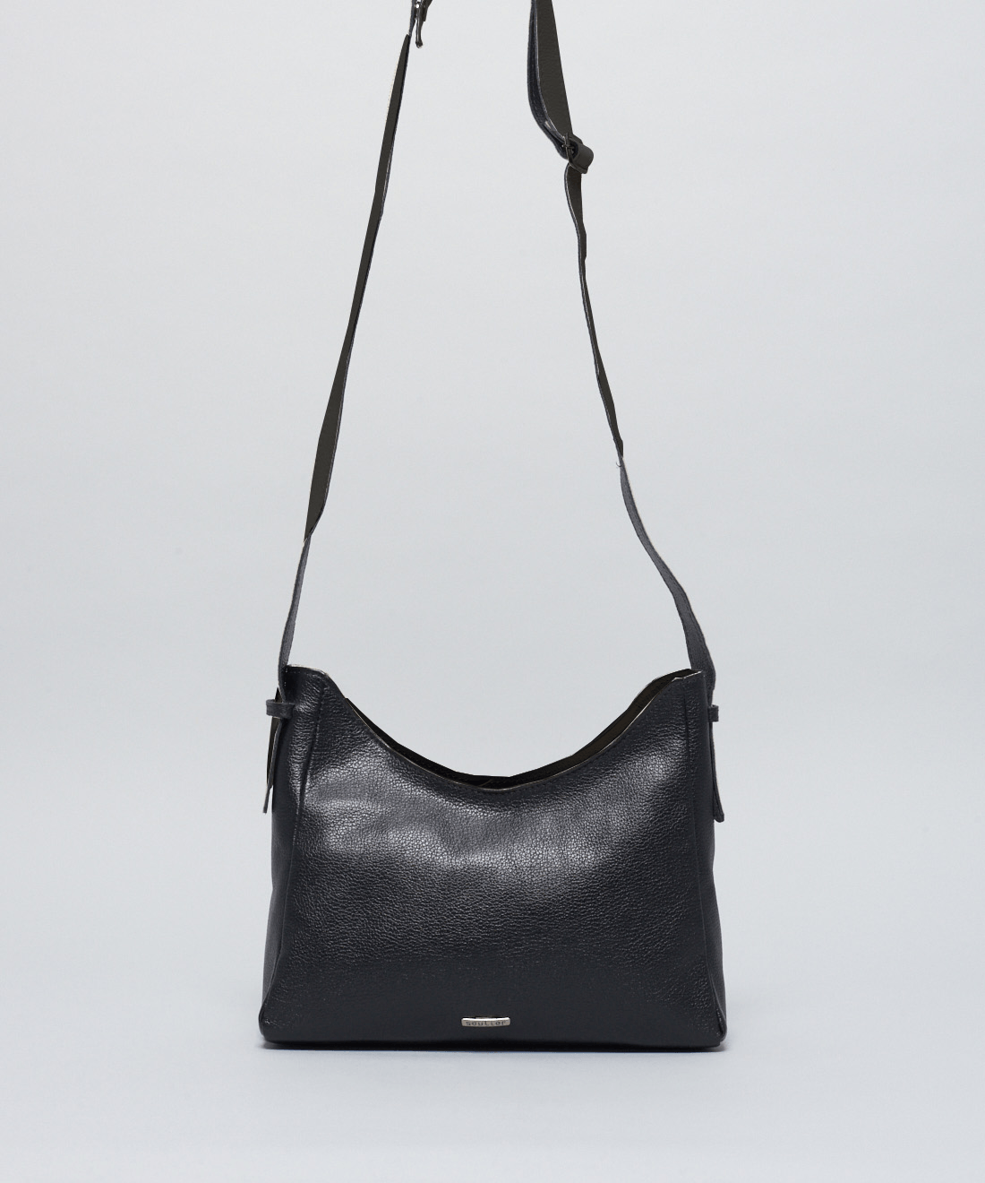 Bolsa m Couro 2 Alcas - Preto Preto 2