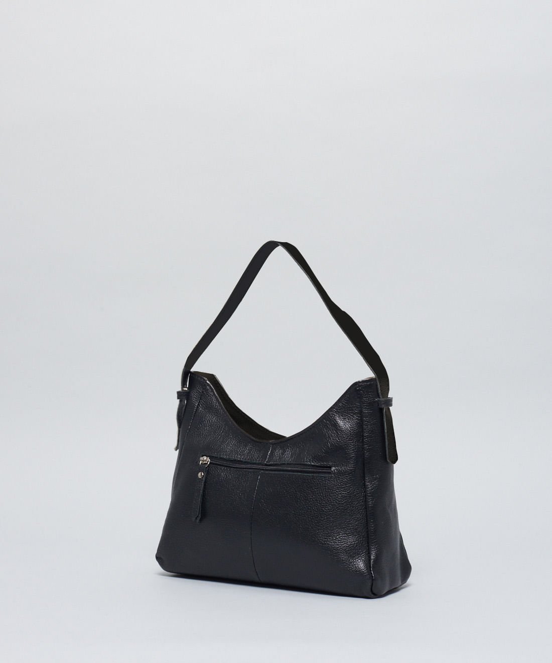 Bolsa m Couro 2 Alcas - Preto Preto 3