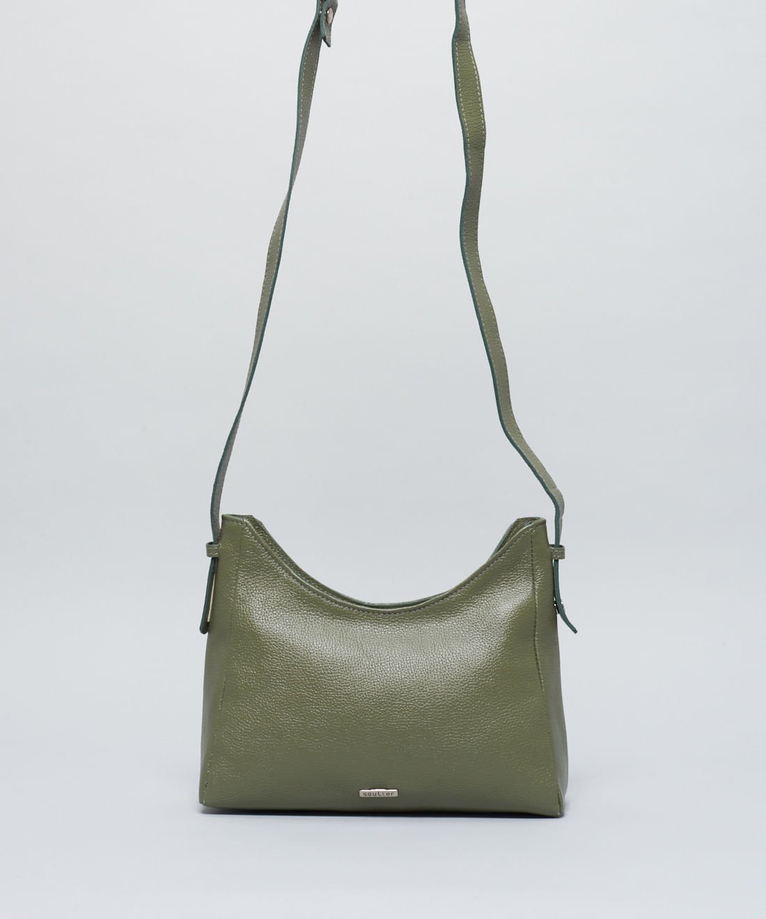 Bolsa m Couro 2 Alcas - Verde Militar Verde Militar 2