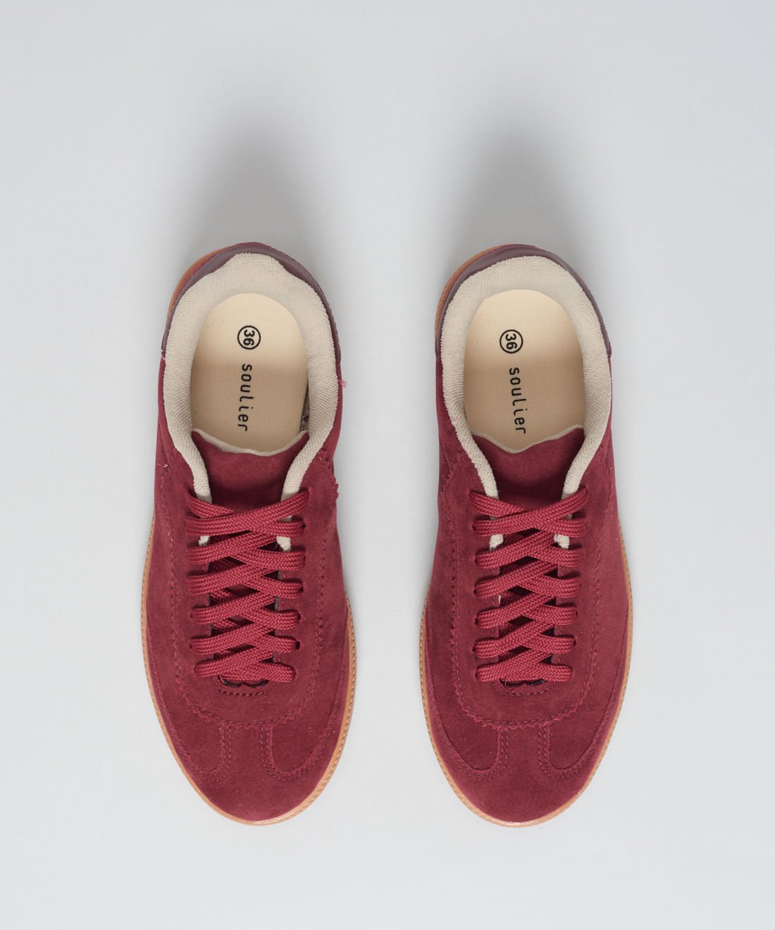 Tenis Camurca Soft Cecilia - Merlot Merlot 4