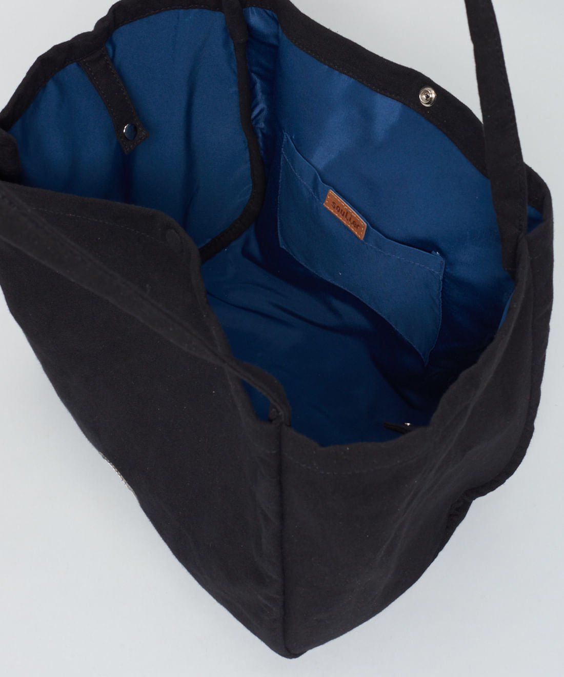 Bolsa Lona Jardim Soul - Preto Preto 3