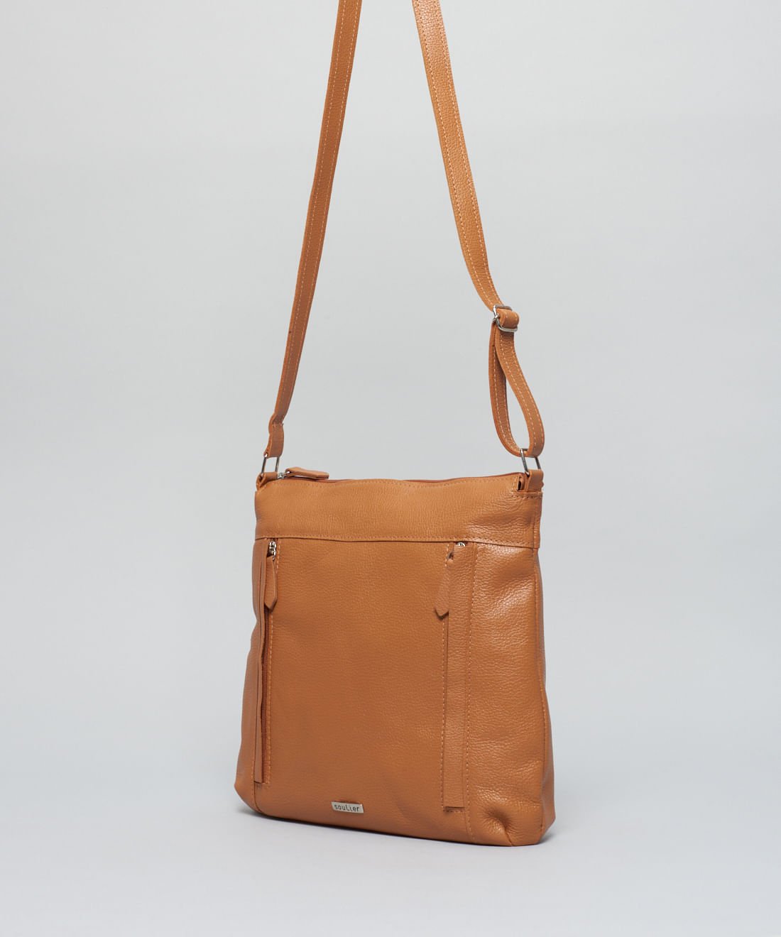 Bolsa m Couro Natalia - Caramelo Caramelo 2