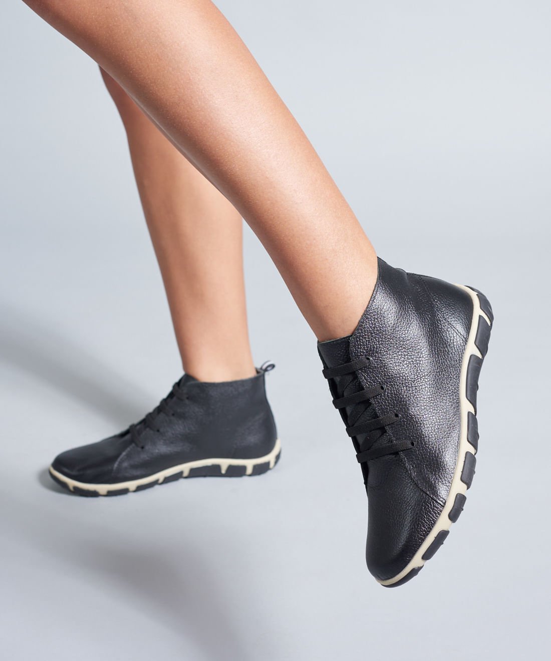 Tenis Frances Cano Medio - Preto/Off White Preto/Off White 5