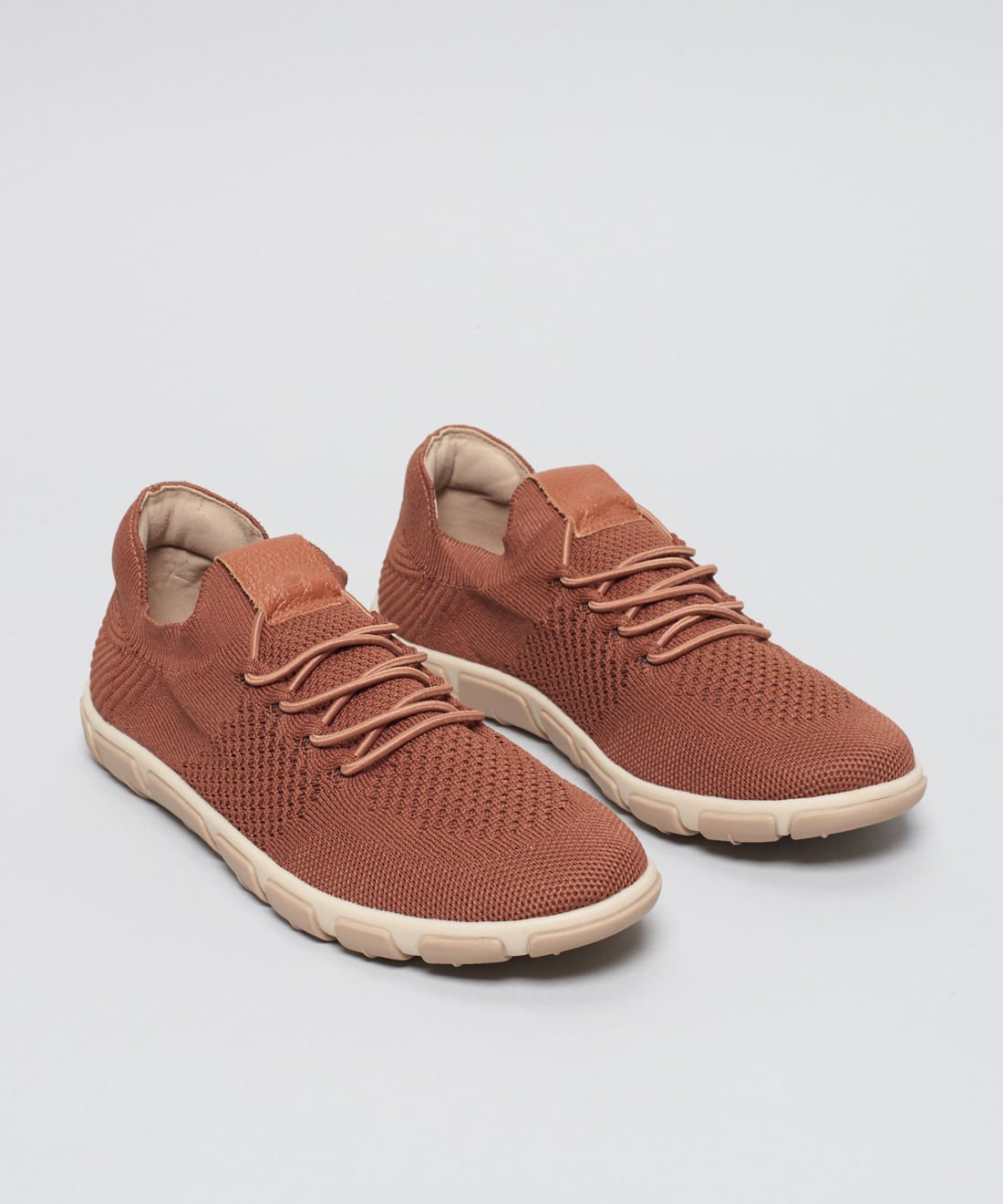 Tenis Knit Frances - Mousse Marrom 4