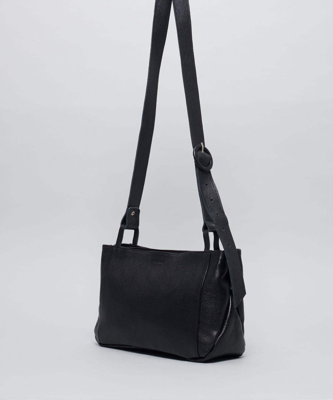 Bolsa m Fivela Basica - Preto Preto 2