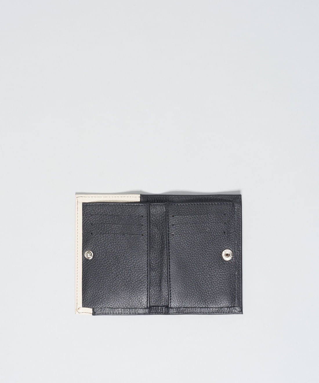 Carteira Couro Organica - Preto/Off White Preto/Off White 3