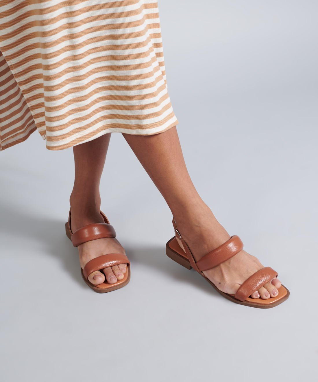 Rasteira Couro Puffer - Mousse Mousse 5