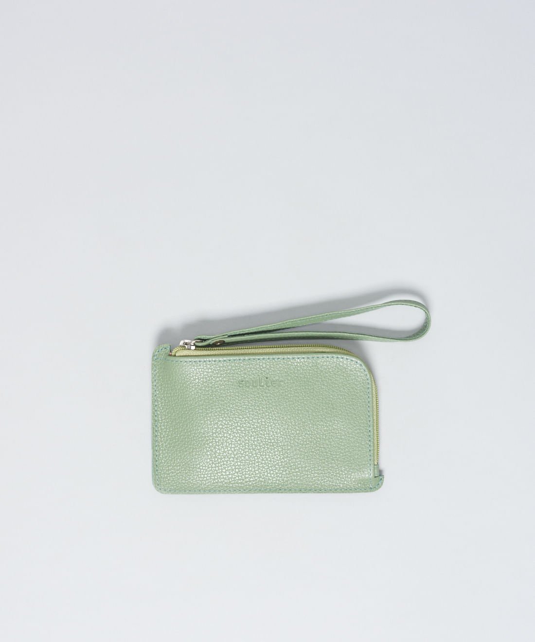 Carteira Couro Marina - Pistache