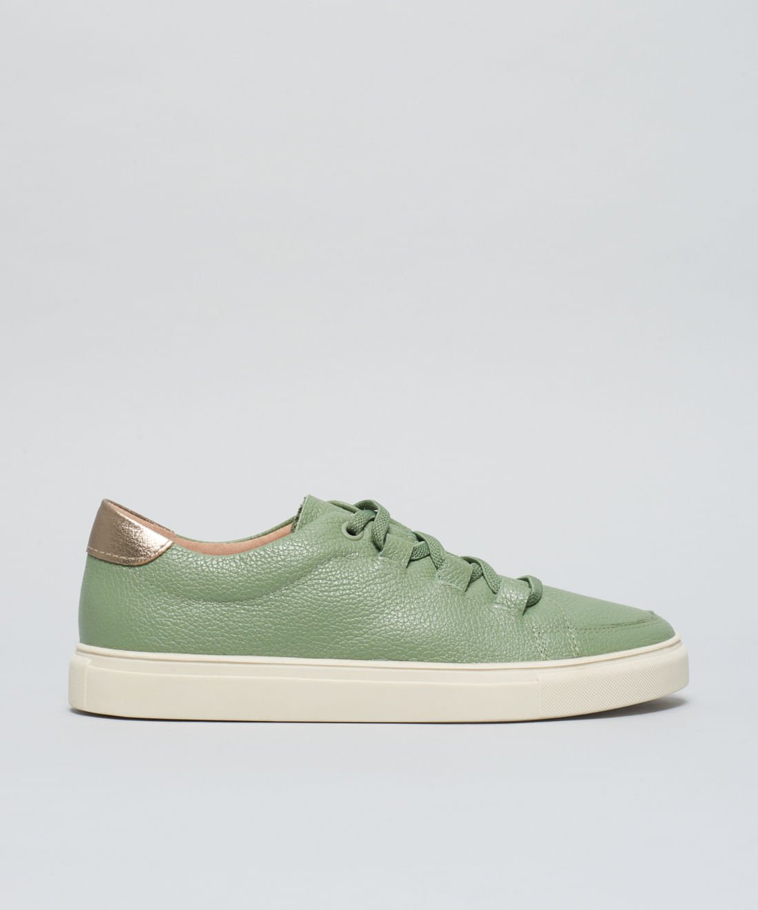 Tenis Couro Olivia - Pistache