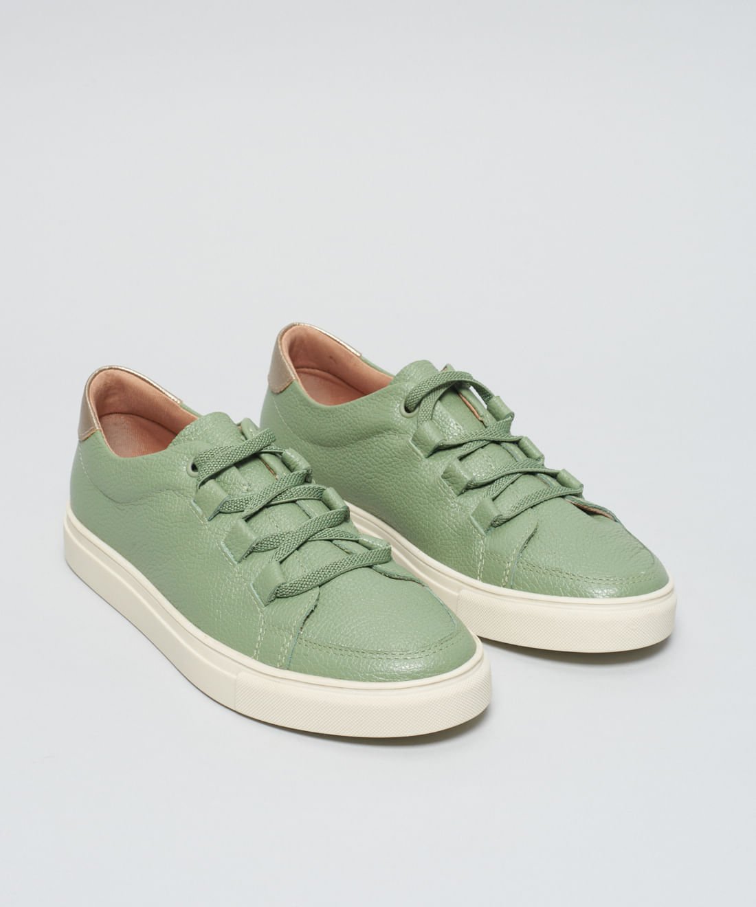 Tenis Couro Olivia - Pistache Pistache 2