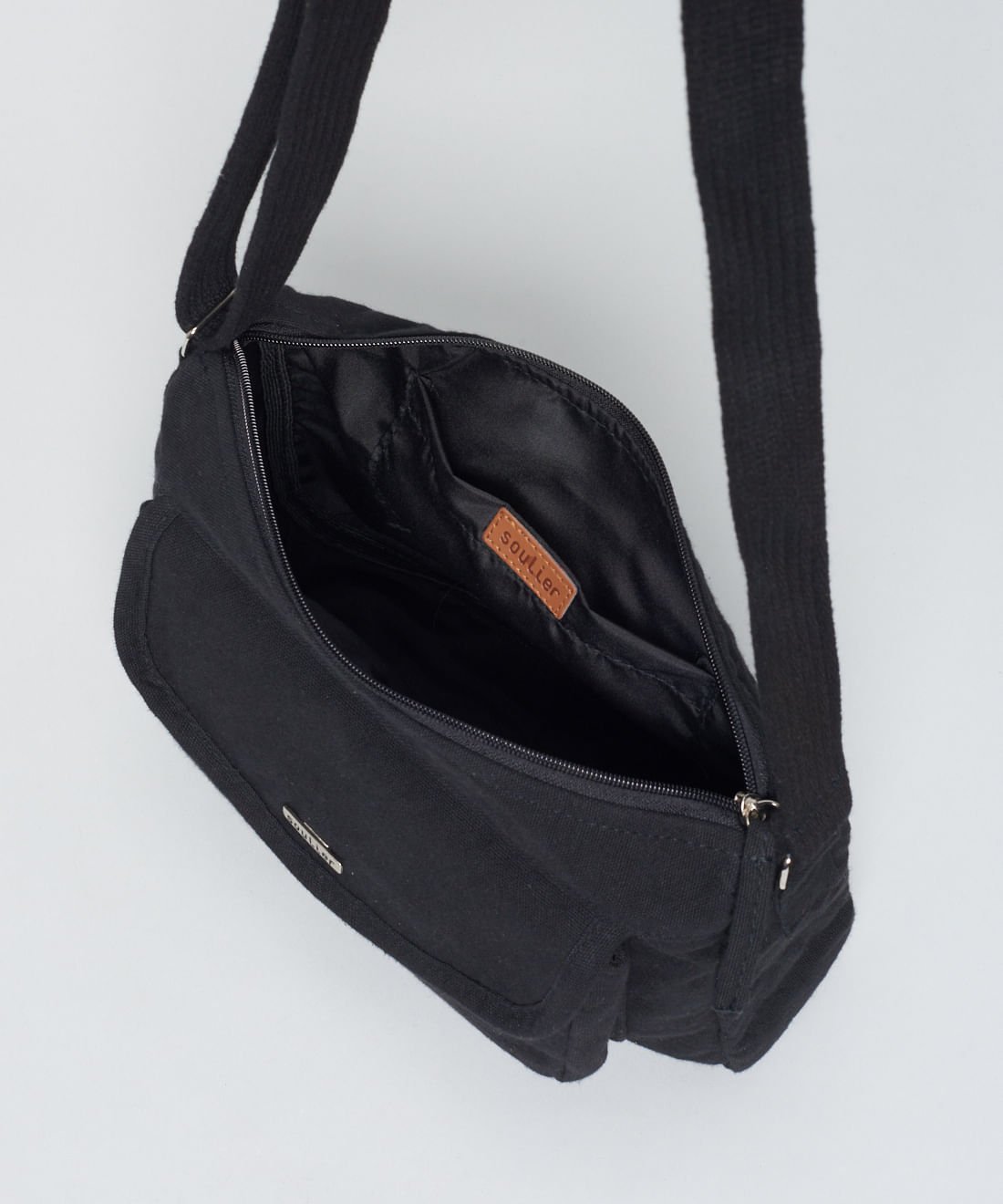 Bolsa Lona Ester - Preto Preto 3