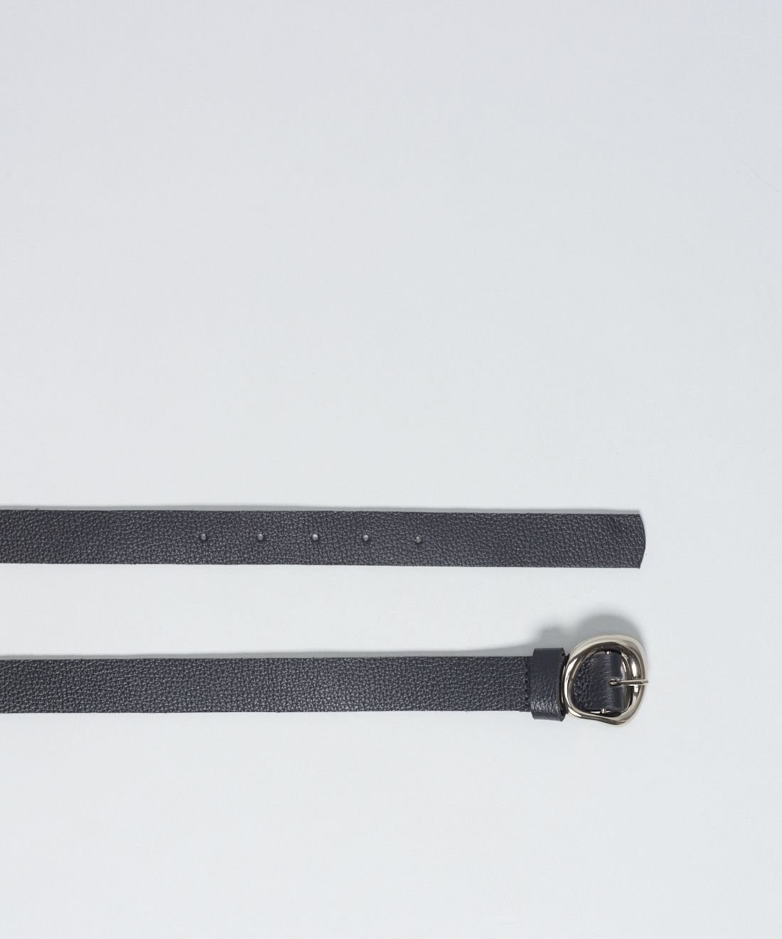 Cinto Couro Fivela Organica - Preto