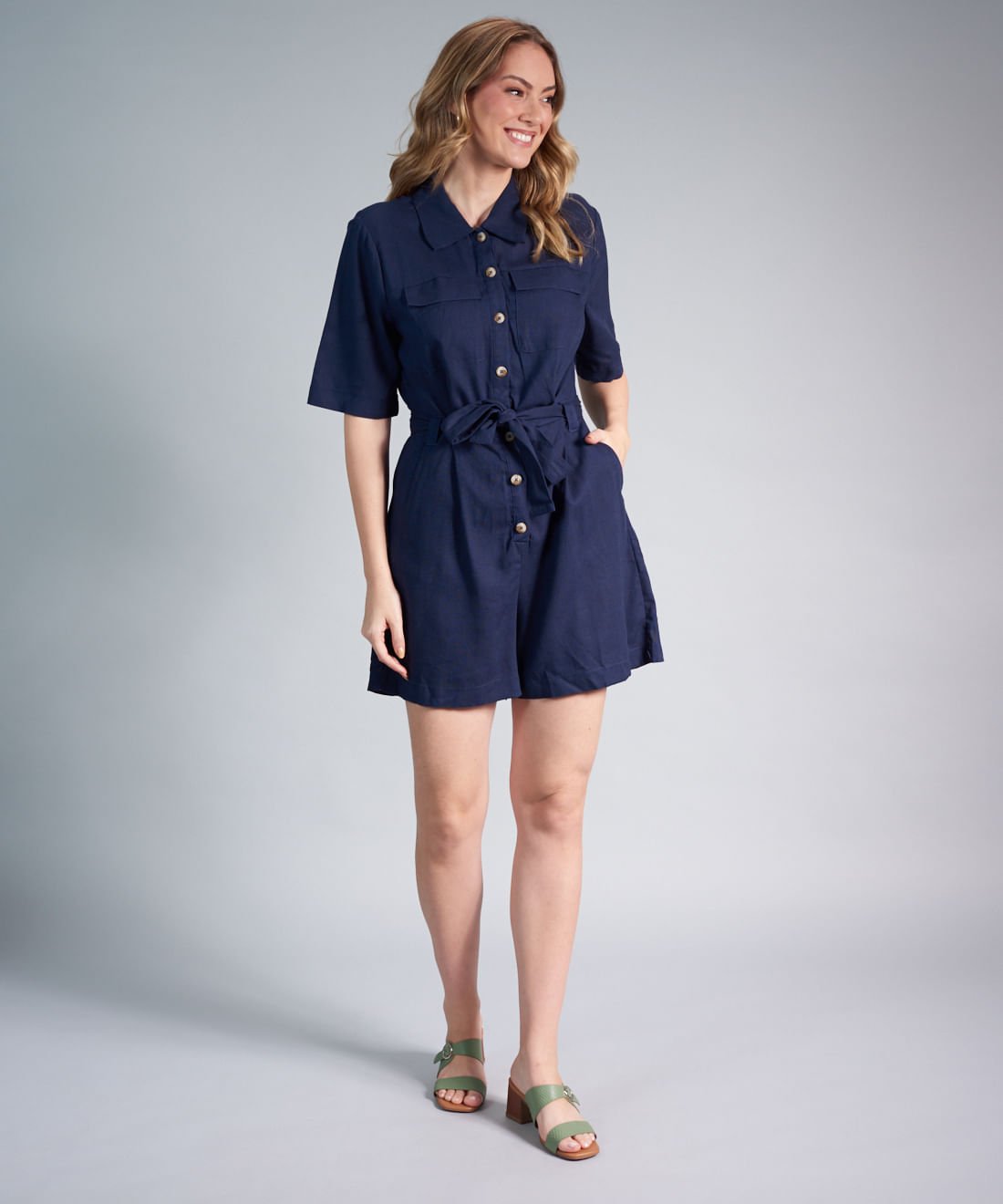 Sandalia Media Couro Escama - Pistache Pistache 5