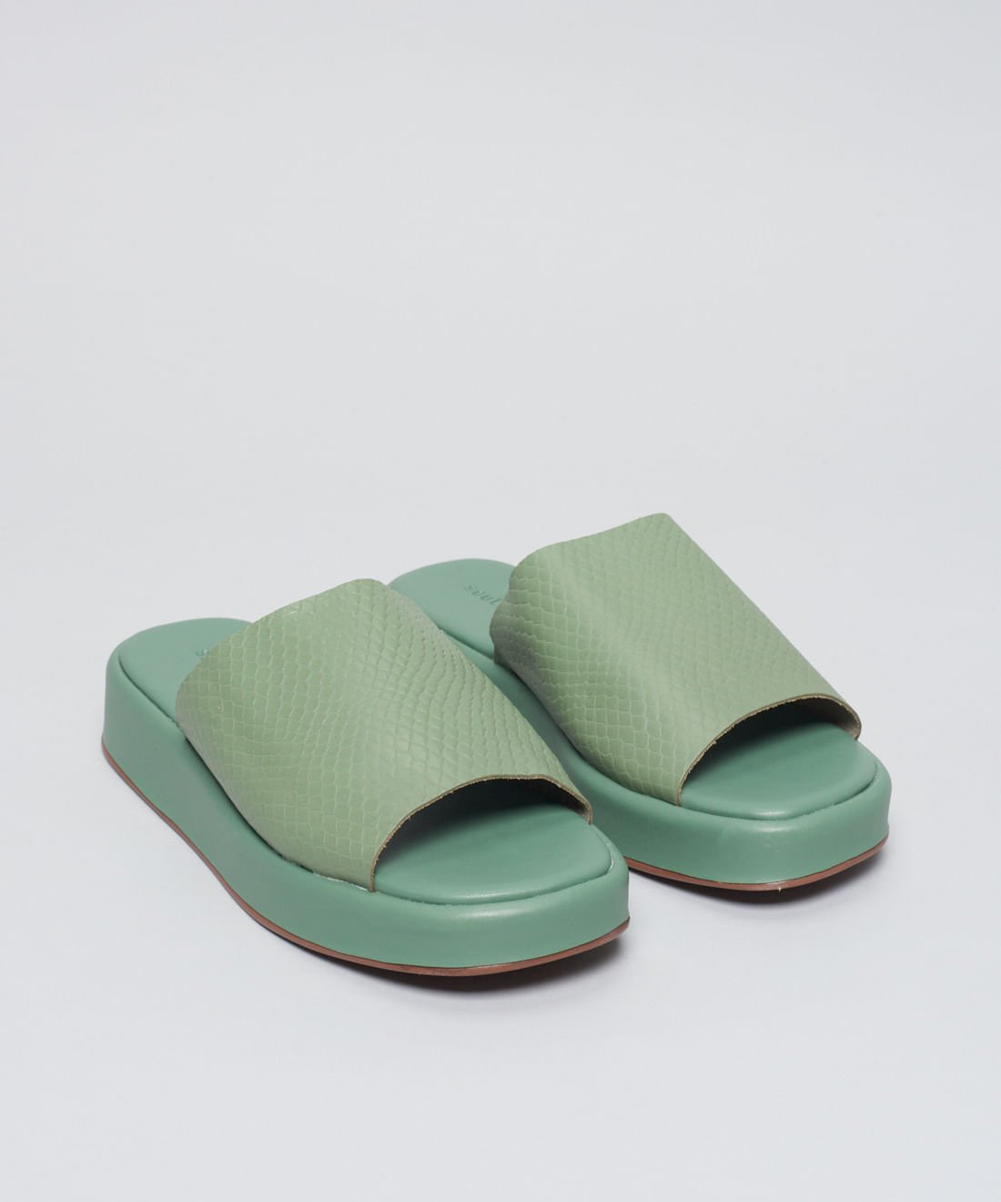 Flat Slide Escama - Pistache Pistache 2