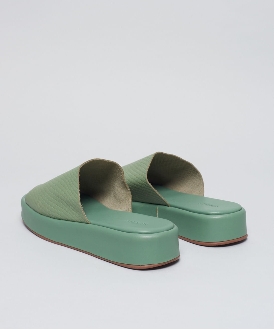 Flat Slide Escama - Pistache Pistache 3