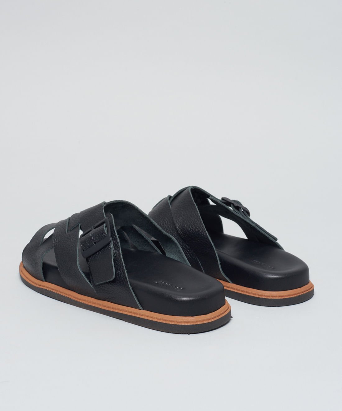 Rasteira Anatomica Entrelace - Preto Preto 3