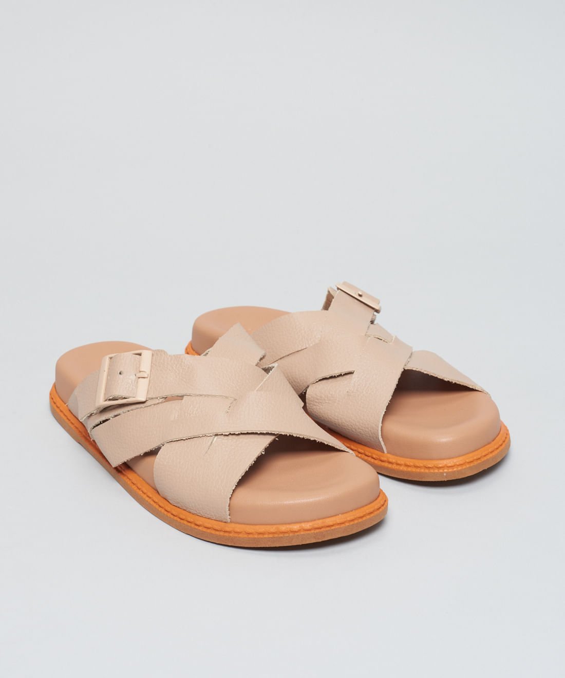 Rasteira Anatomica Entrelace - Avela Bege 2