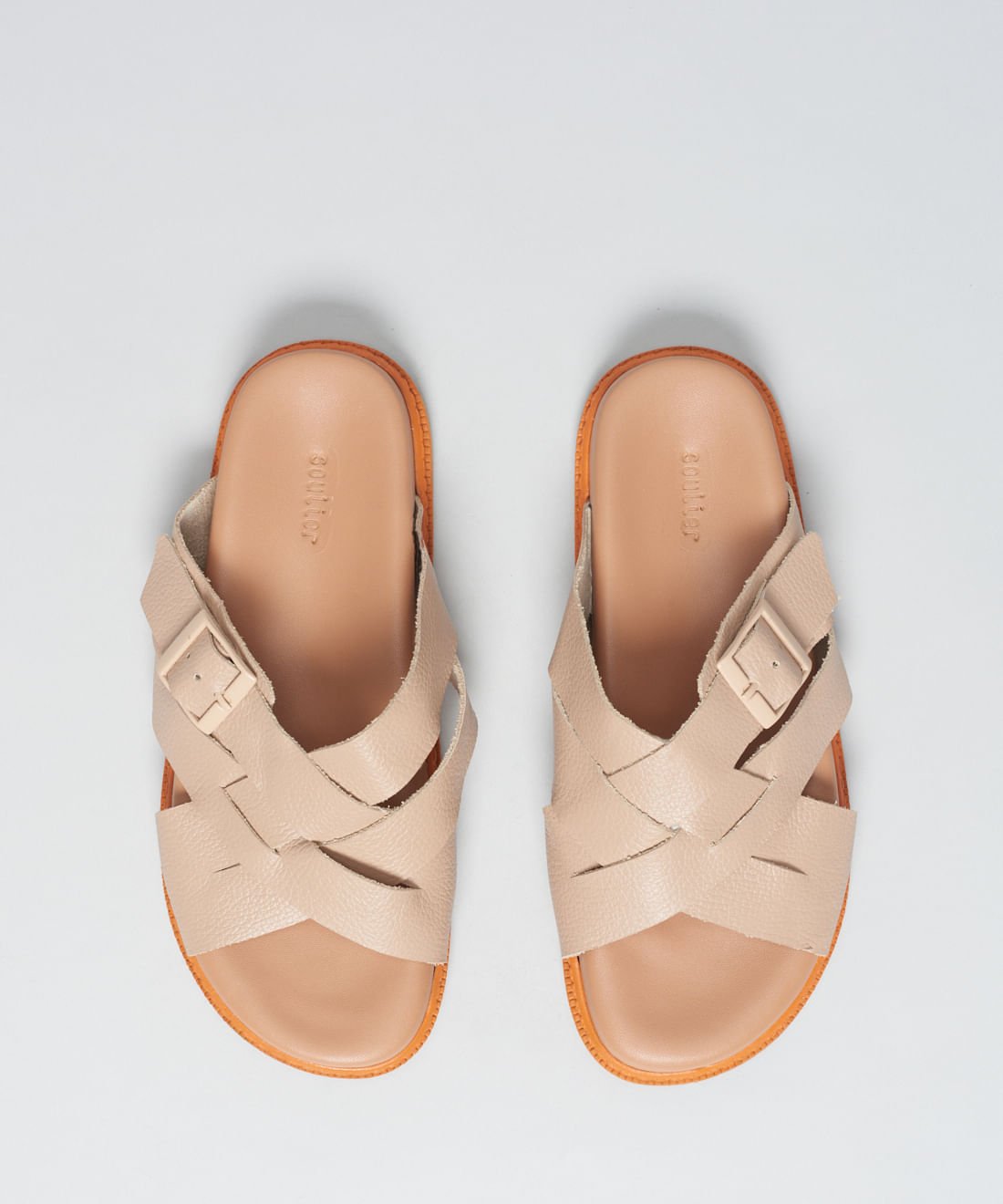 Rasteira Anatomica Entrelace - Avela Bege 4