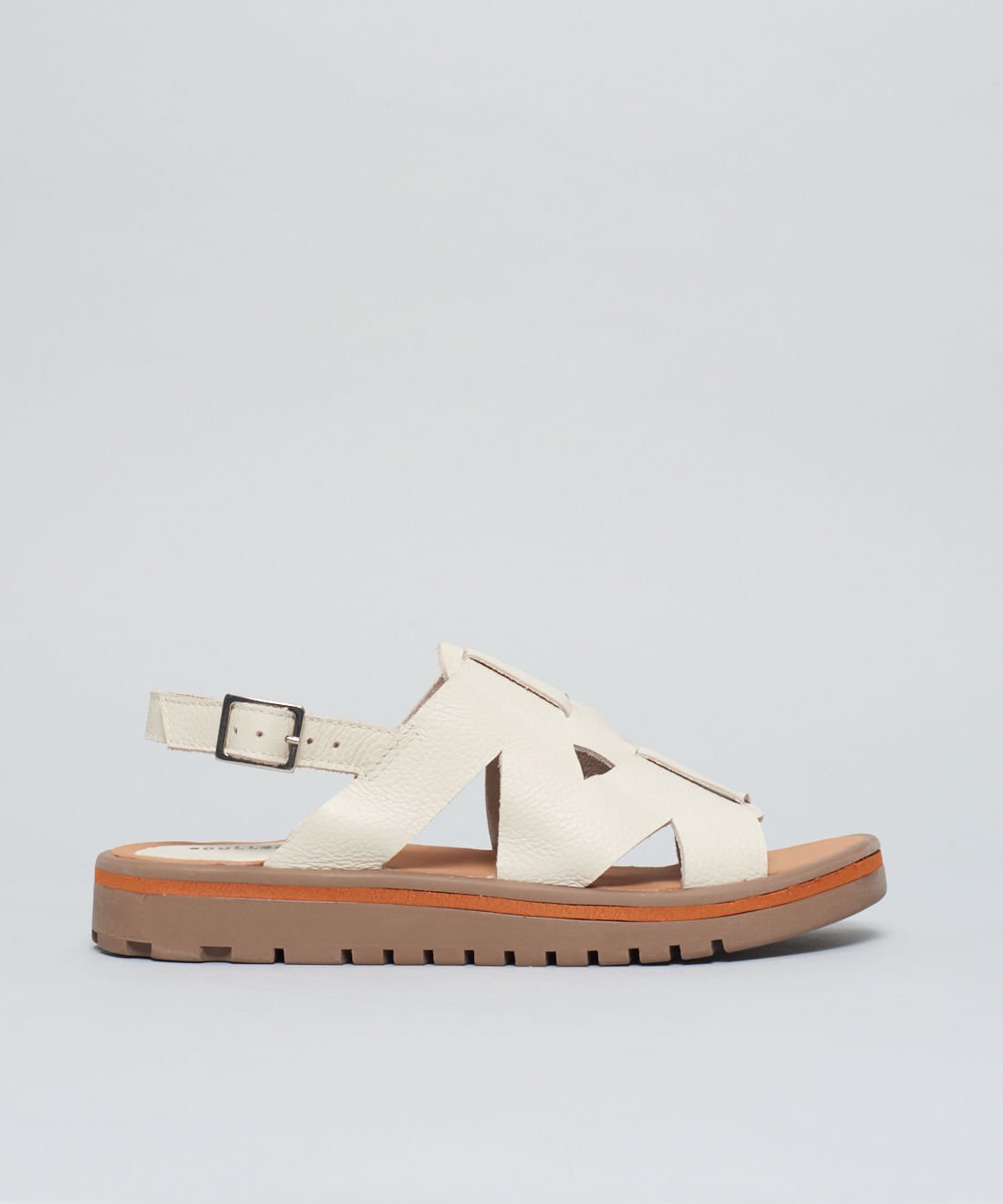 Rasteira Tratorada Betina - Offwhite Off White 1