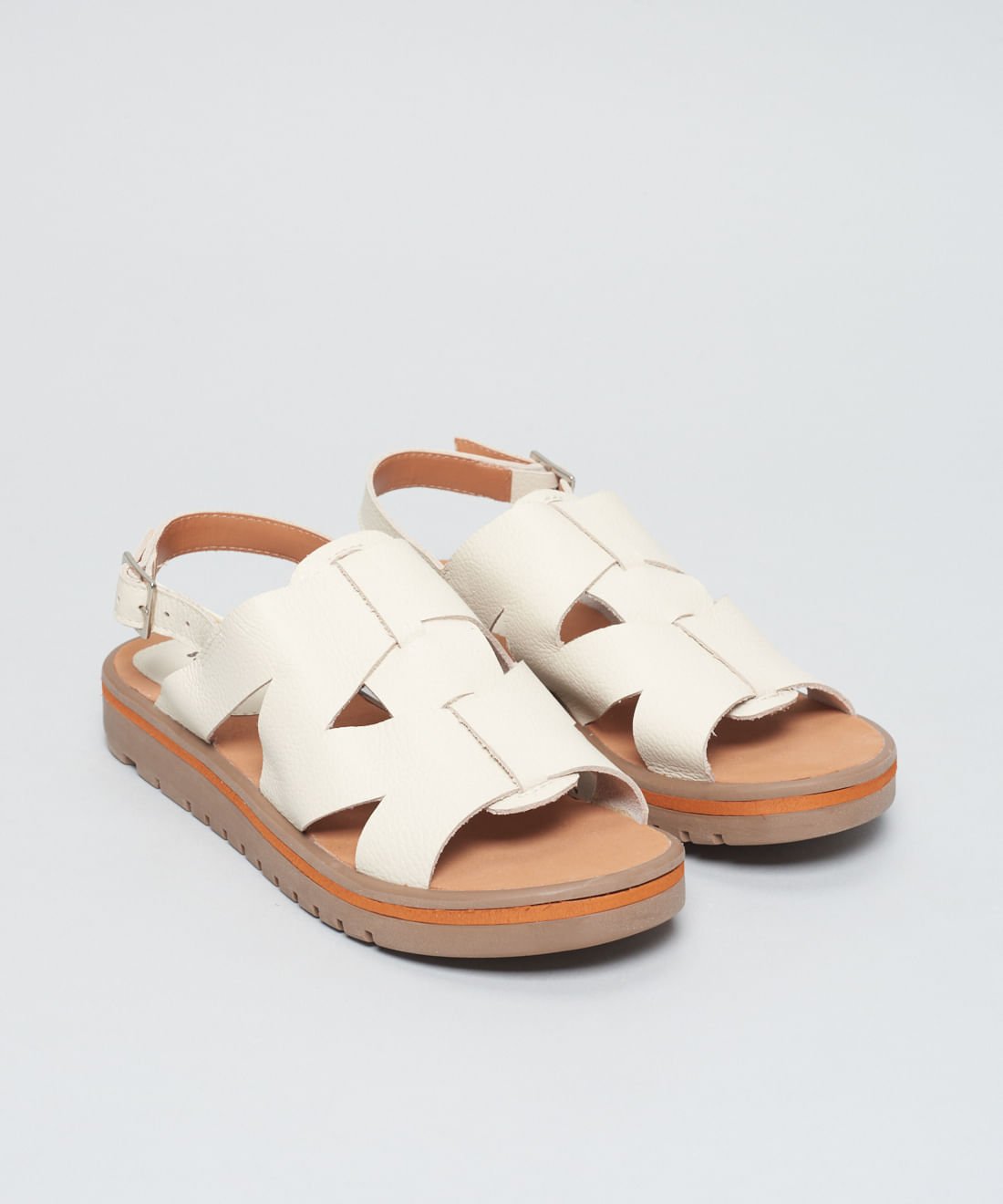 Rasteira Tratorada Betina - Offwhite Off White 2