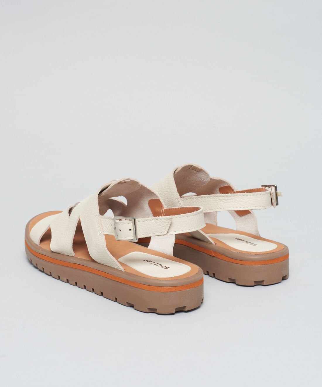 Rasteira Tratorada Betina - Offwhite Off White 3