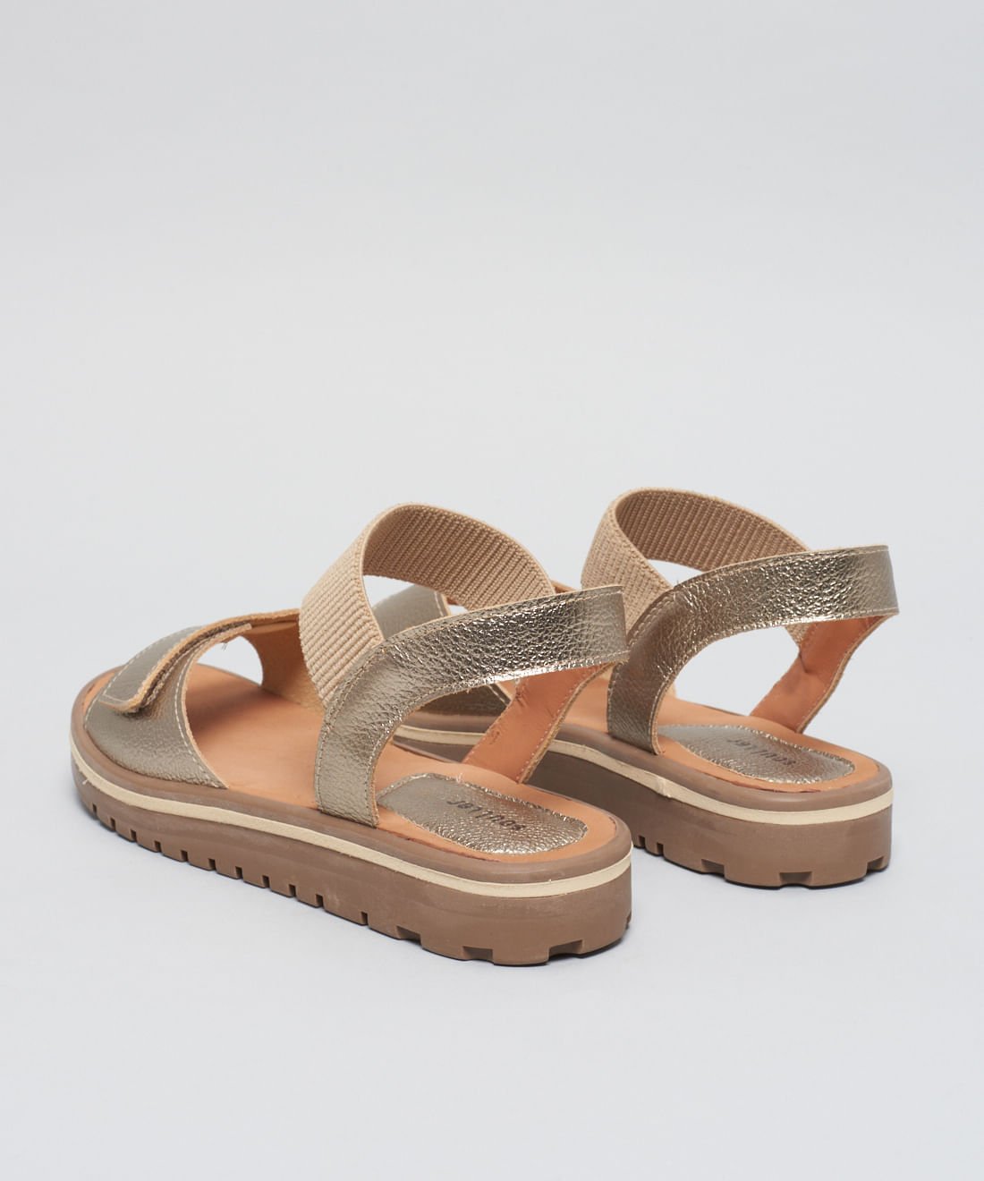 Rasteira Tratorada Laura - Prata Velho Prata Velho 3