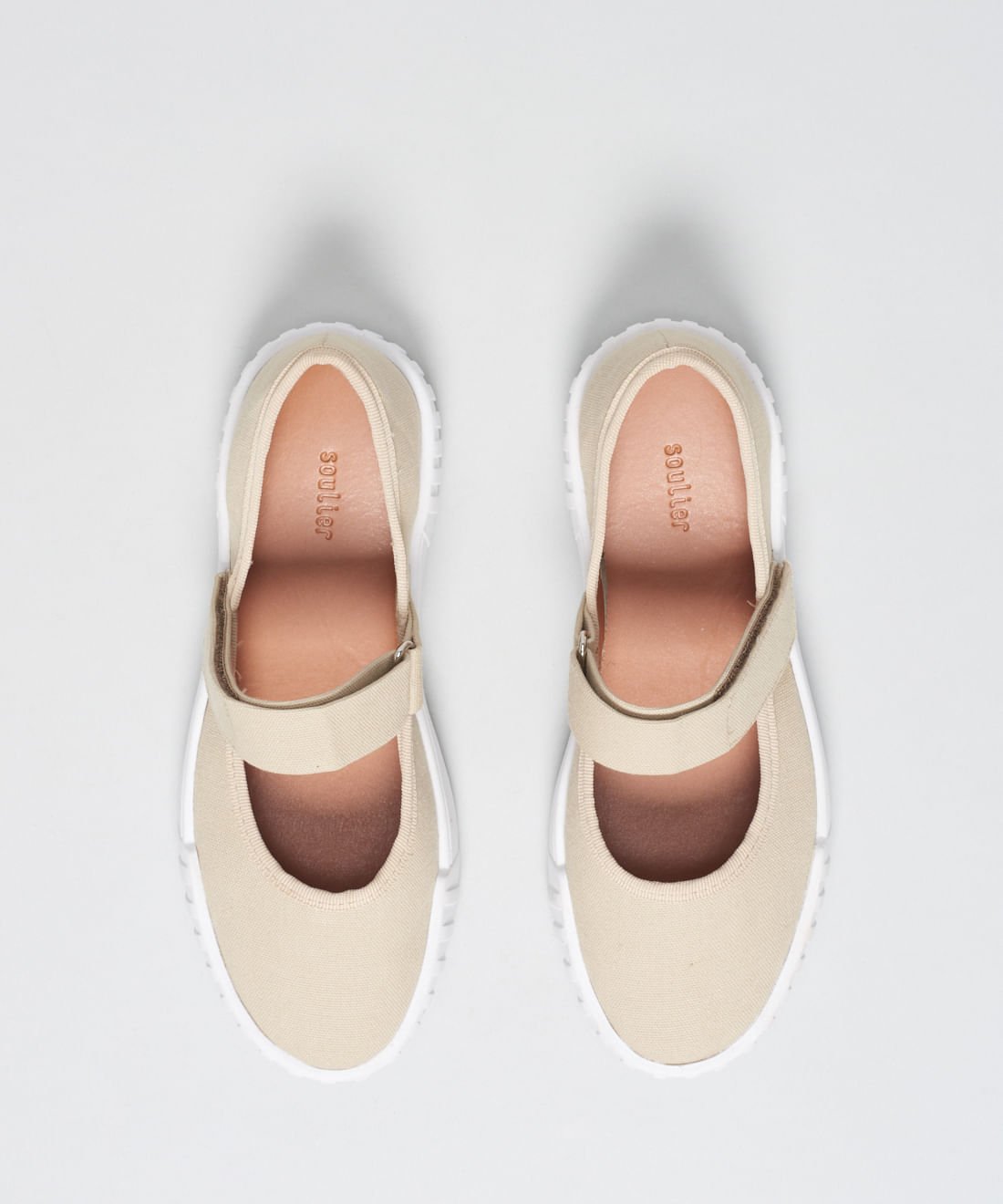 Sapatilha Lona Tira Velcro - Avela Bege 4