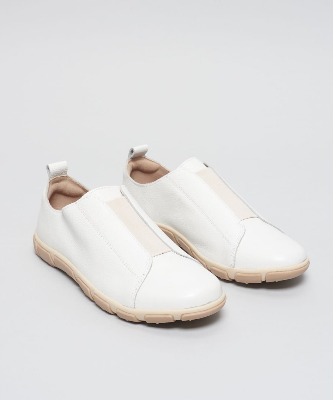 Tenis Frances Elastico Bel - Branco Branco 2