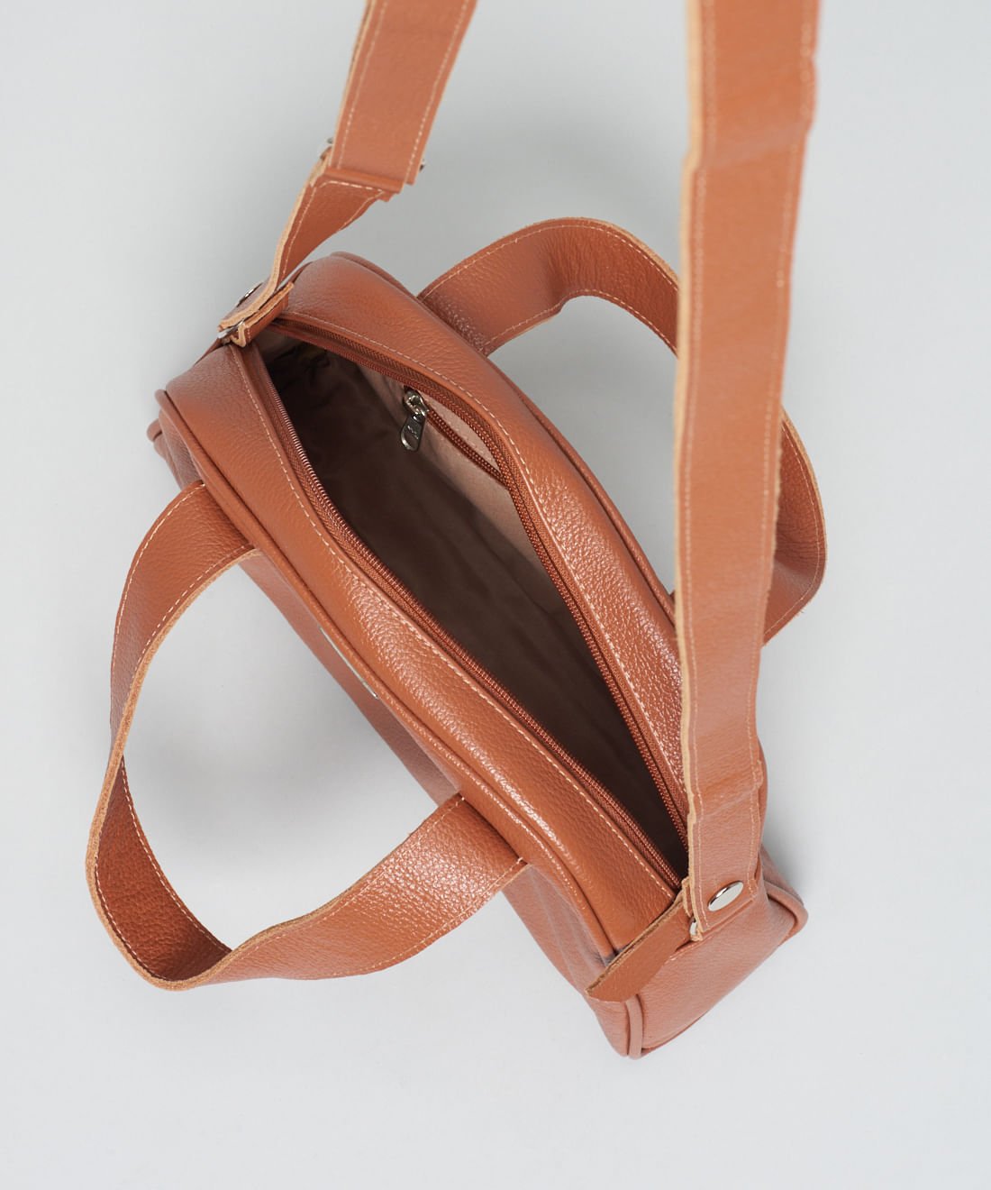 Bolsa m Couro Bel - Mousse Marrom 5