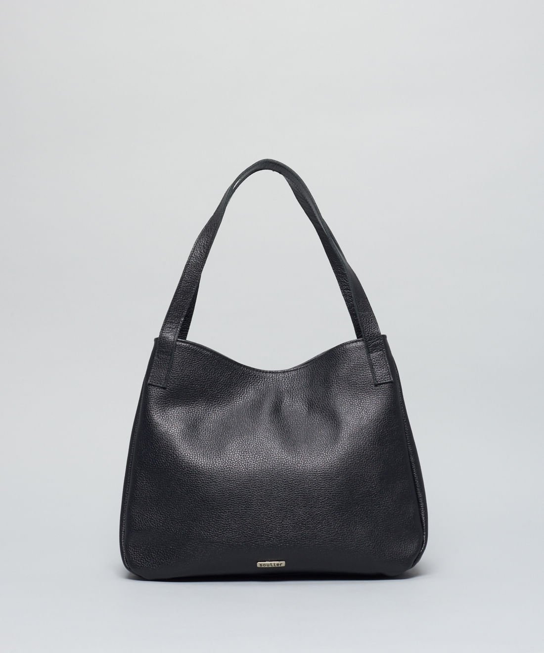 Bolsa g Couro Manoela - Preto