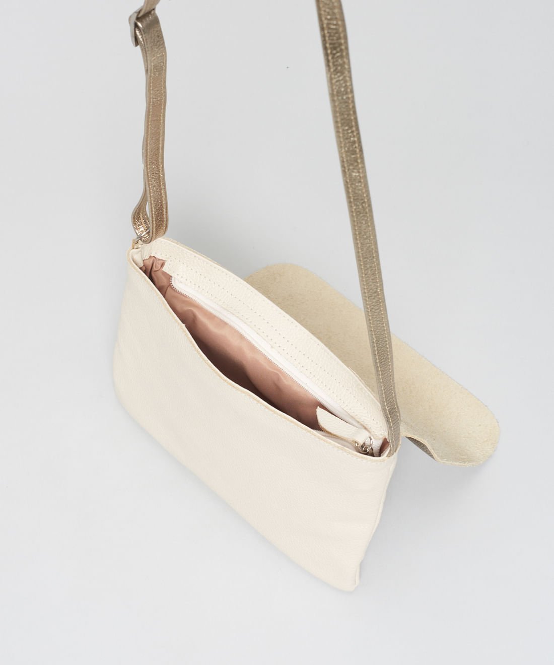Bolsa Blues Bicolor - Off White/Prata Velho Off White/Prata Velho 3