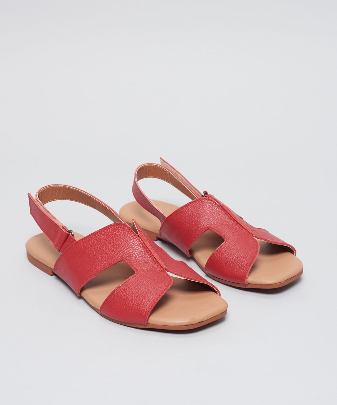 Rasteira Basica Helo Traseiro - Vermelho Vermelho 2