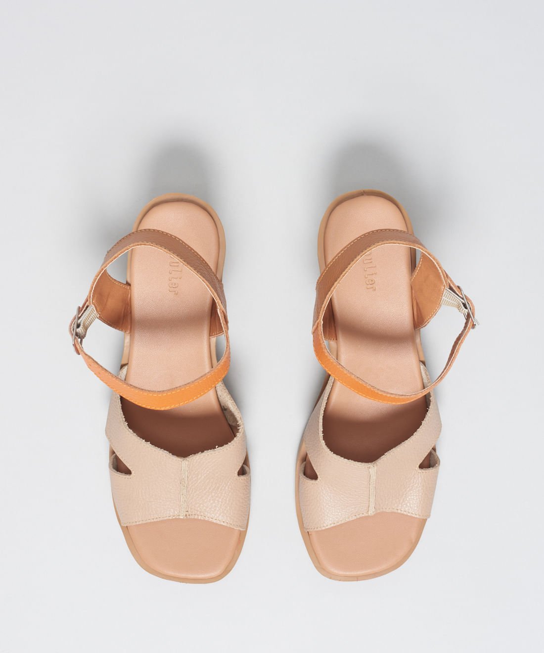 Sandalia Media Couro Amanda - Colors Bege 4