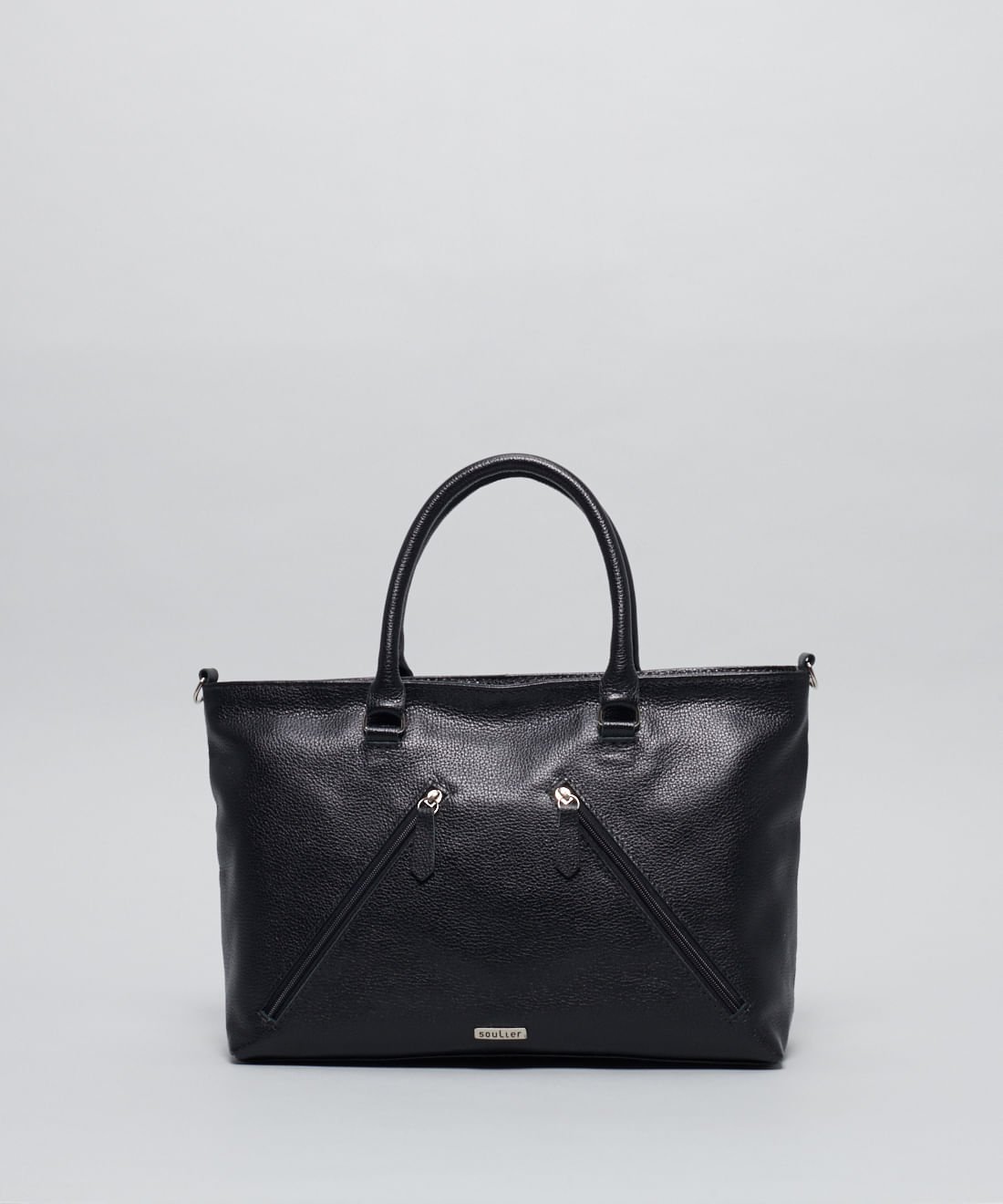 Bolsa g Couro Giovanna - Preto Preto 4