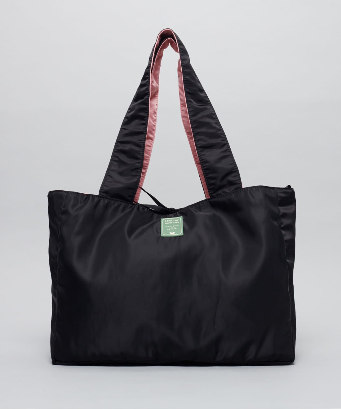 Bolsa Dupla Face Nylon Neo - Preto Preto 2