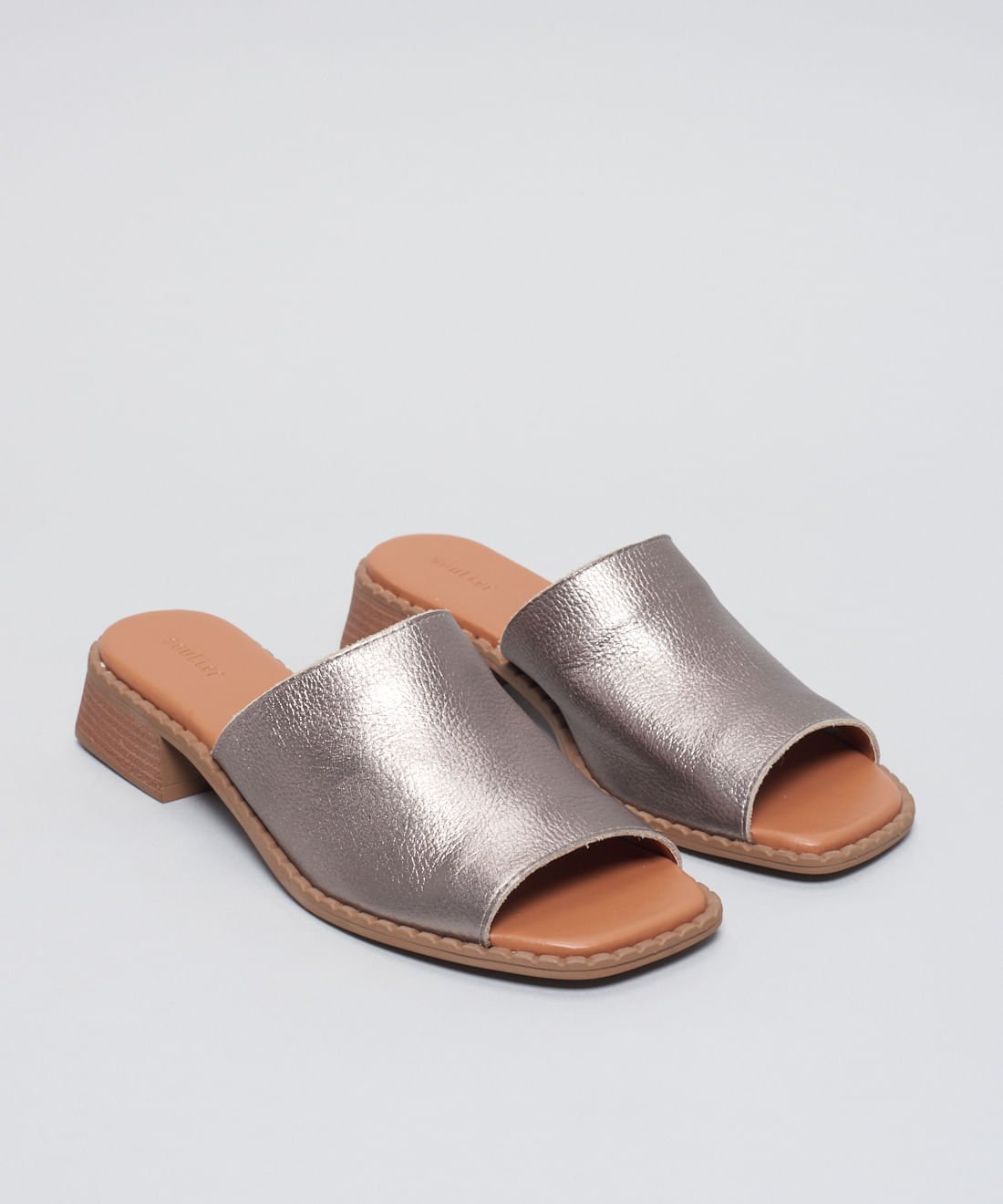 Salto Medio Mule - Onix Prata 2