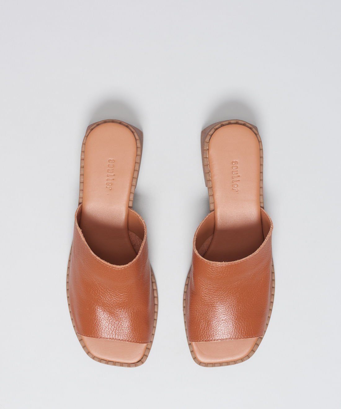 Salto Medio Mule - Mousse Marrom 4