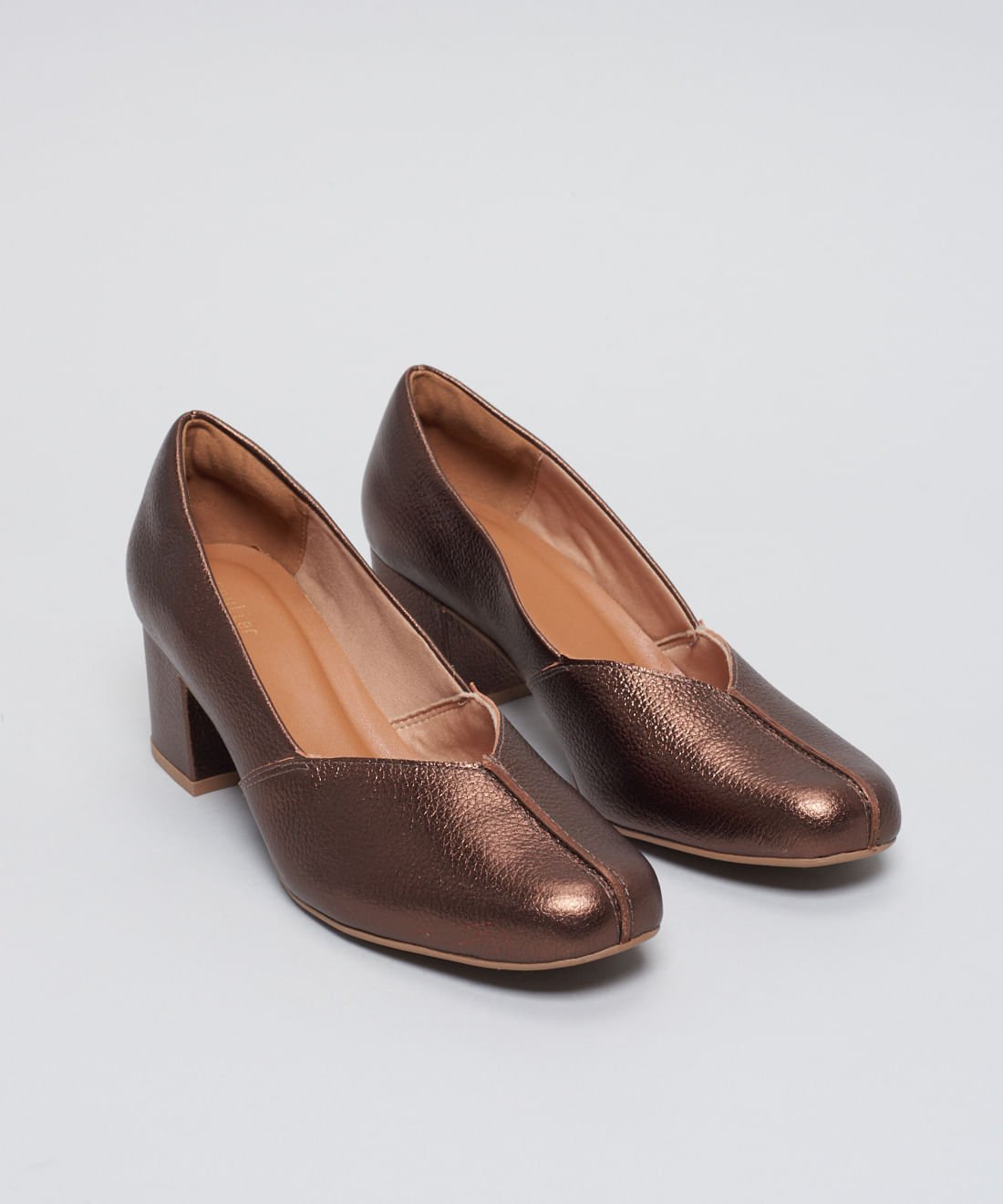 Scarpin Couro Nath - Bronze Bronze 2