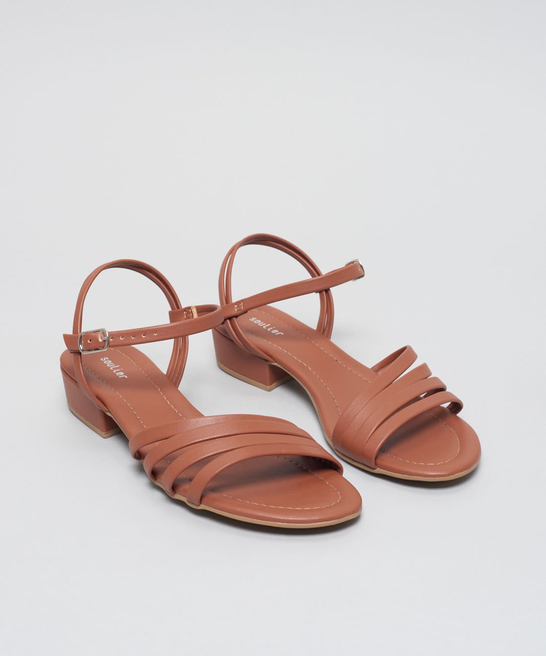 Rasteira Saltinho Nat - Mousse Marrom 2