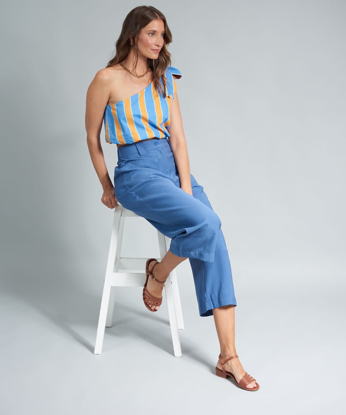 Rasteira Saltinho Nat - Mousse Marrom 5