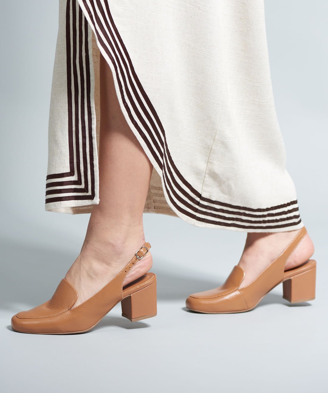 Scarpin Couro Antonia - Caramelo Caramelo 5