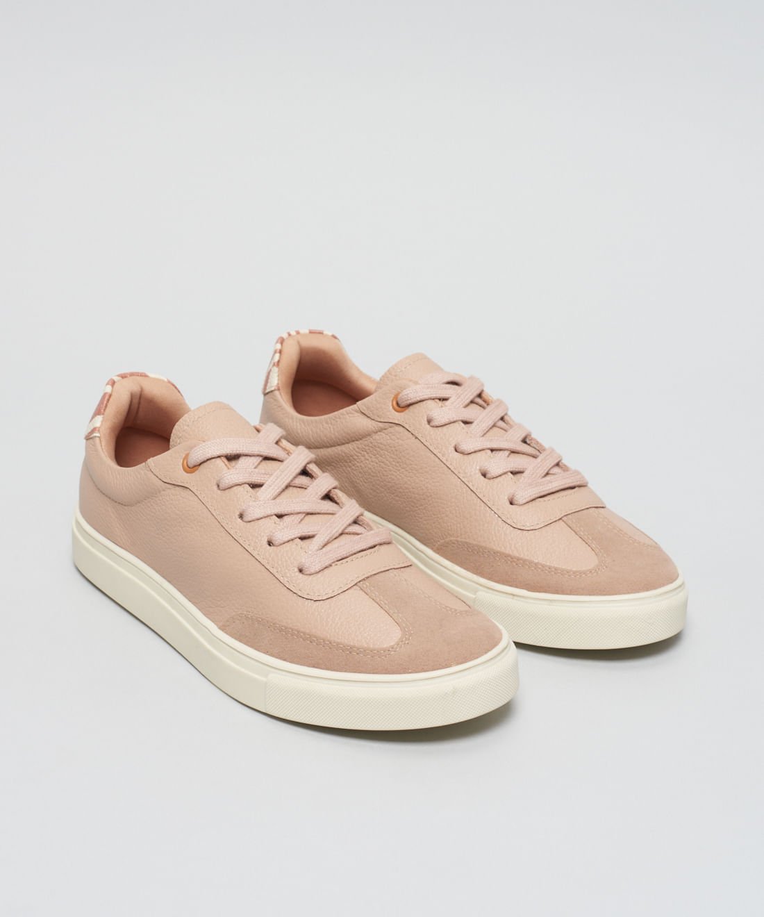Tenis Couro Listra Duo - Avela Rosa 2
