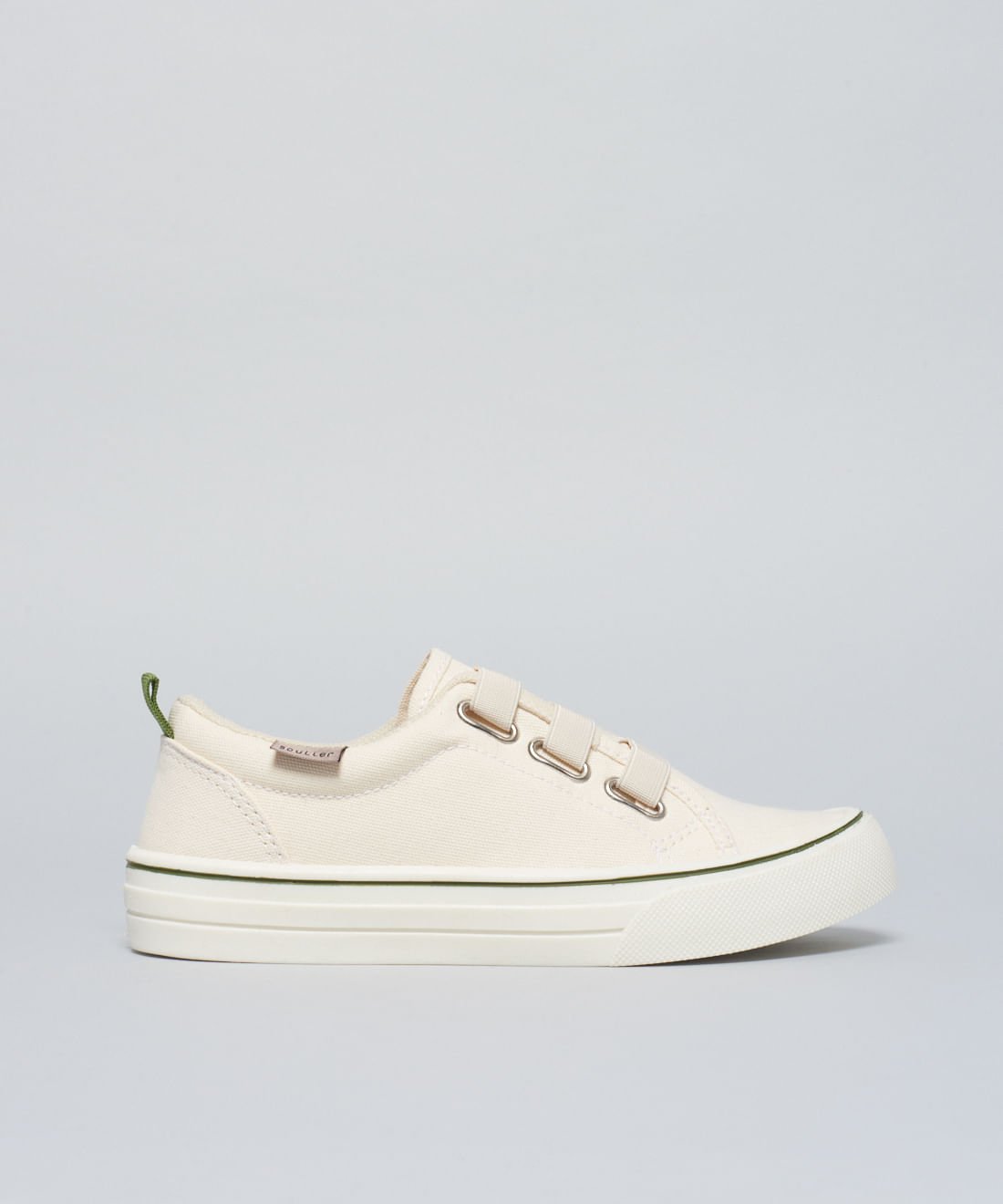 Tenis Lona Elastico - Offwhite