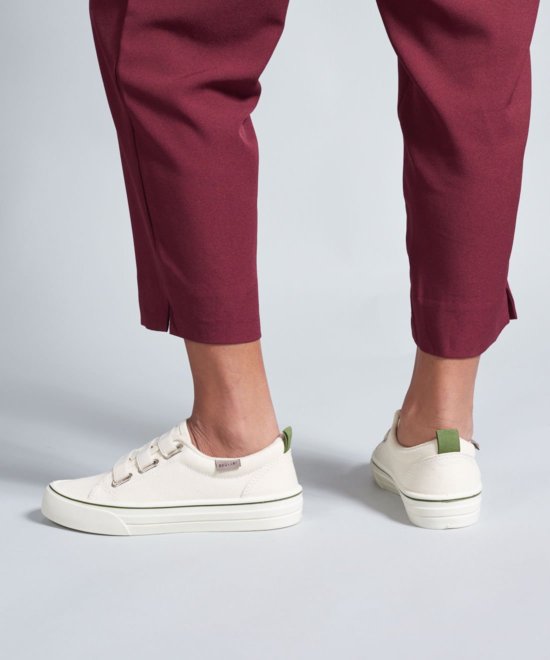 Tenis Lona Elastico - Offwhite Branco 5