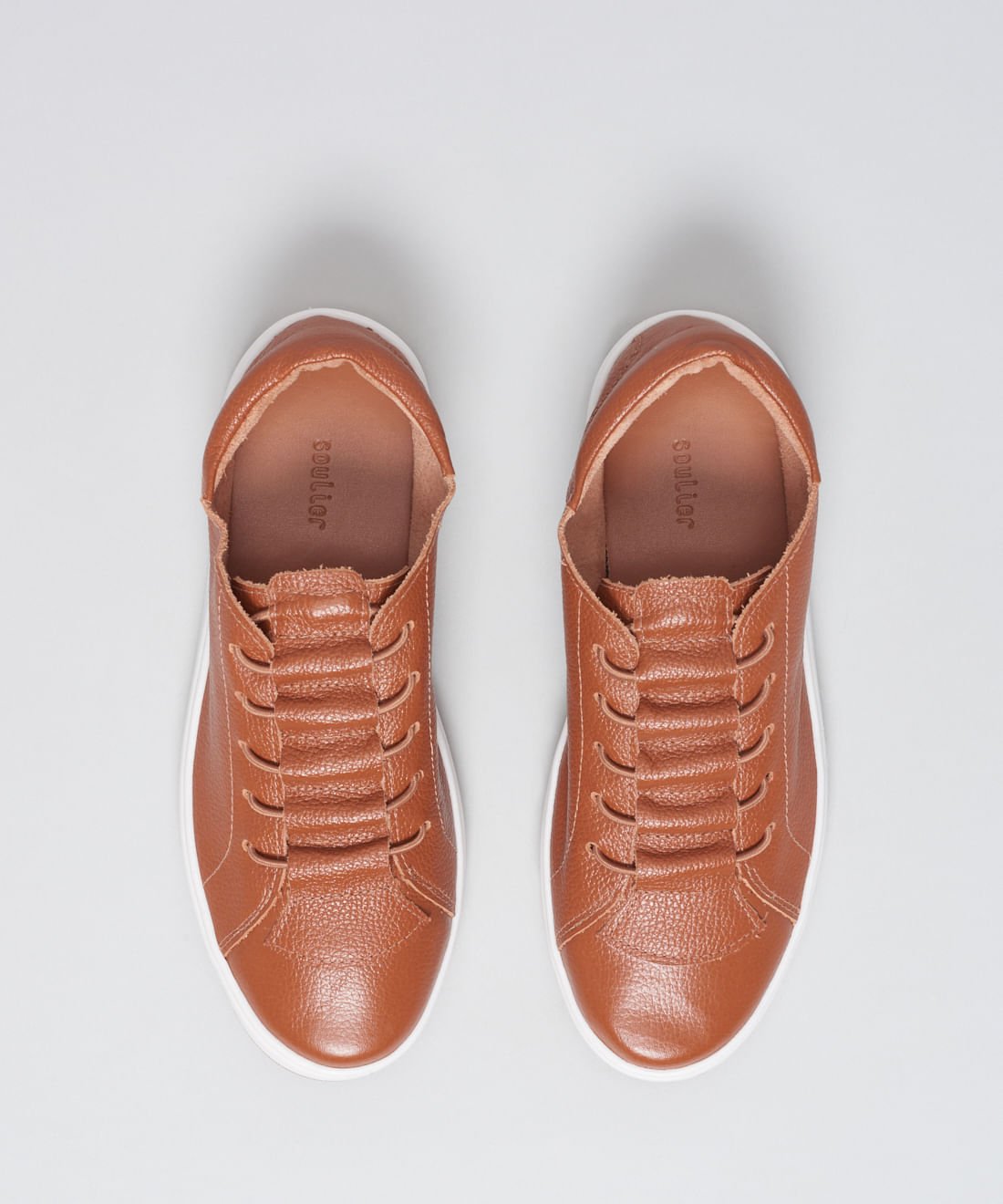 Tenis Couro Casual Elastico Neo - Mousse Marrom 4