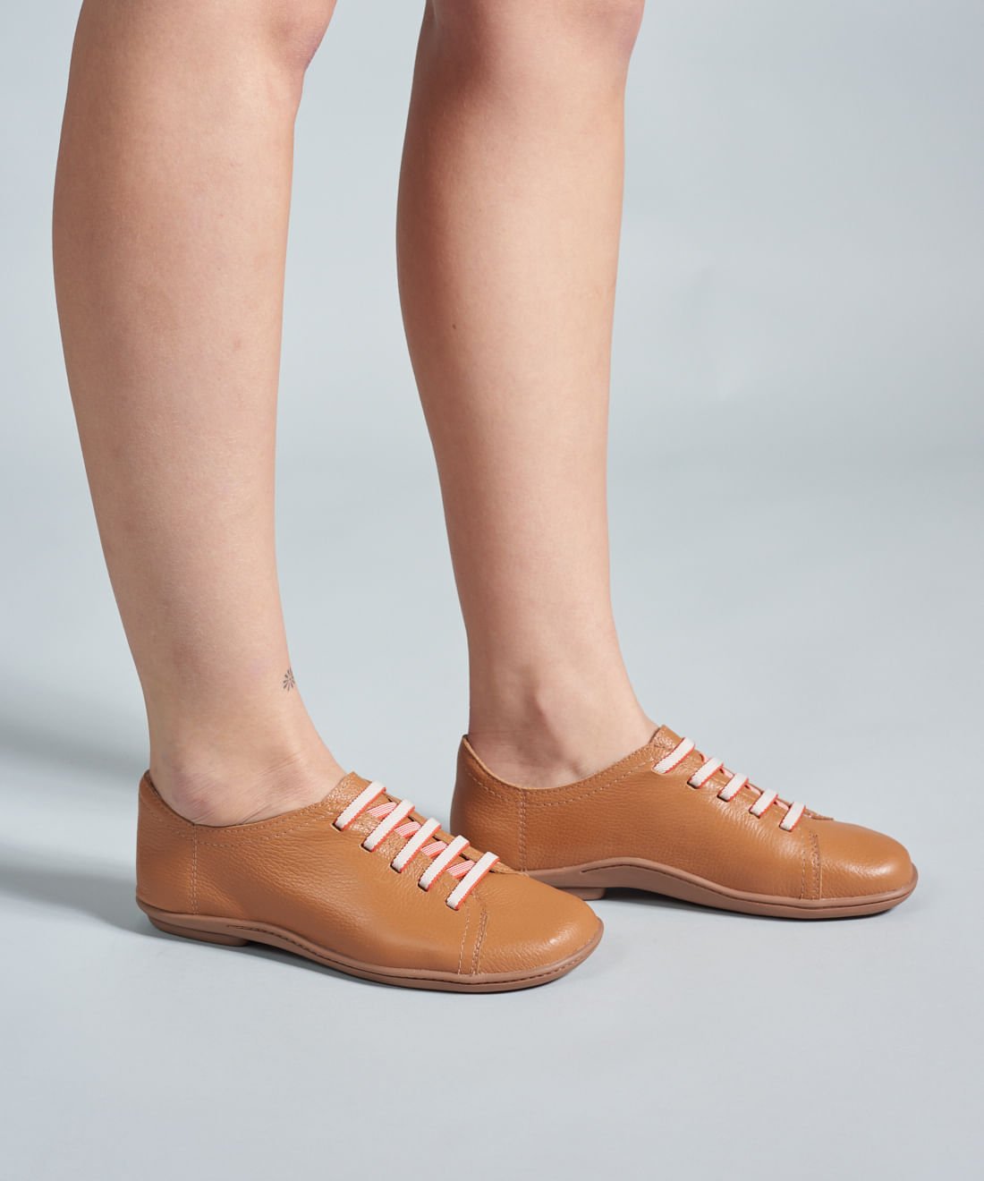 Tenis Couro Comfort Ellen - Caramelo Caramelo 5