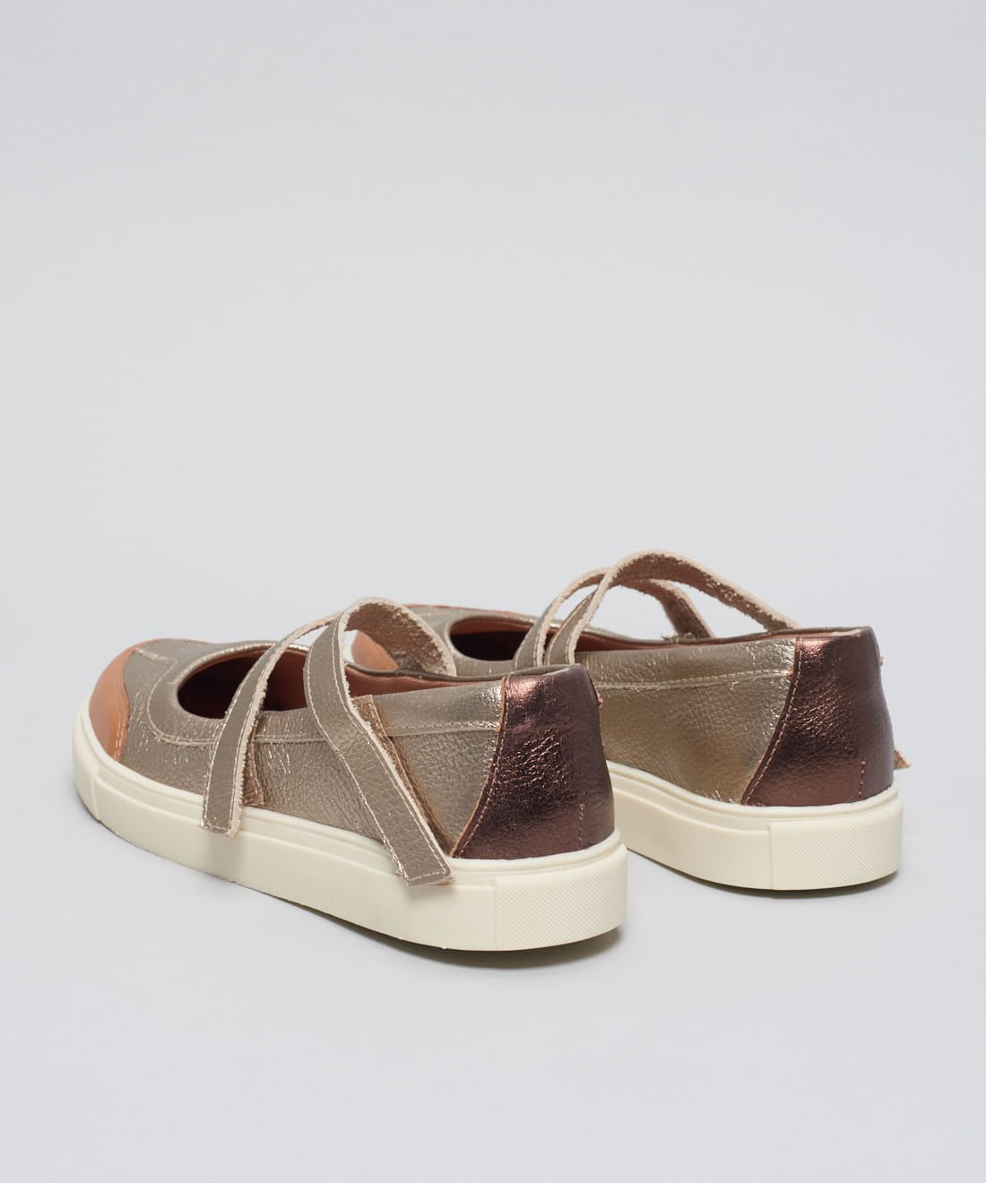 Tenis Couro Antonela - Prata Velho Prata 3