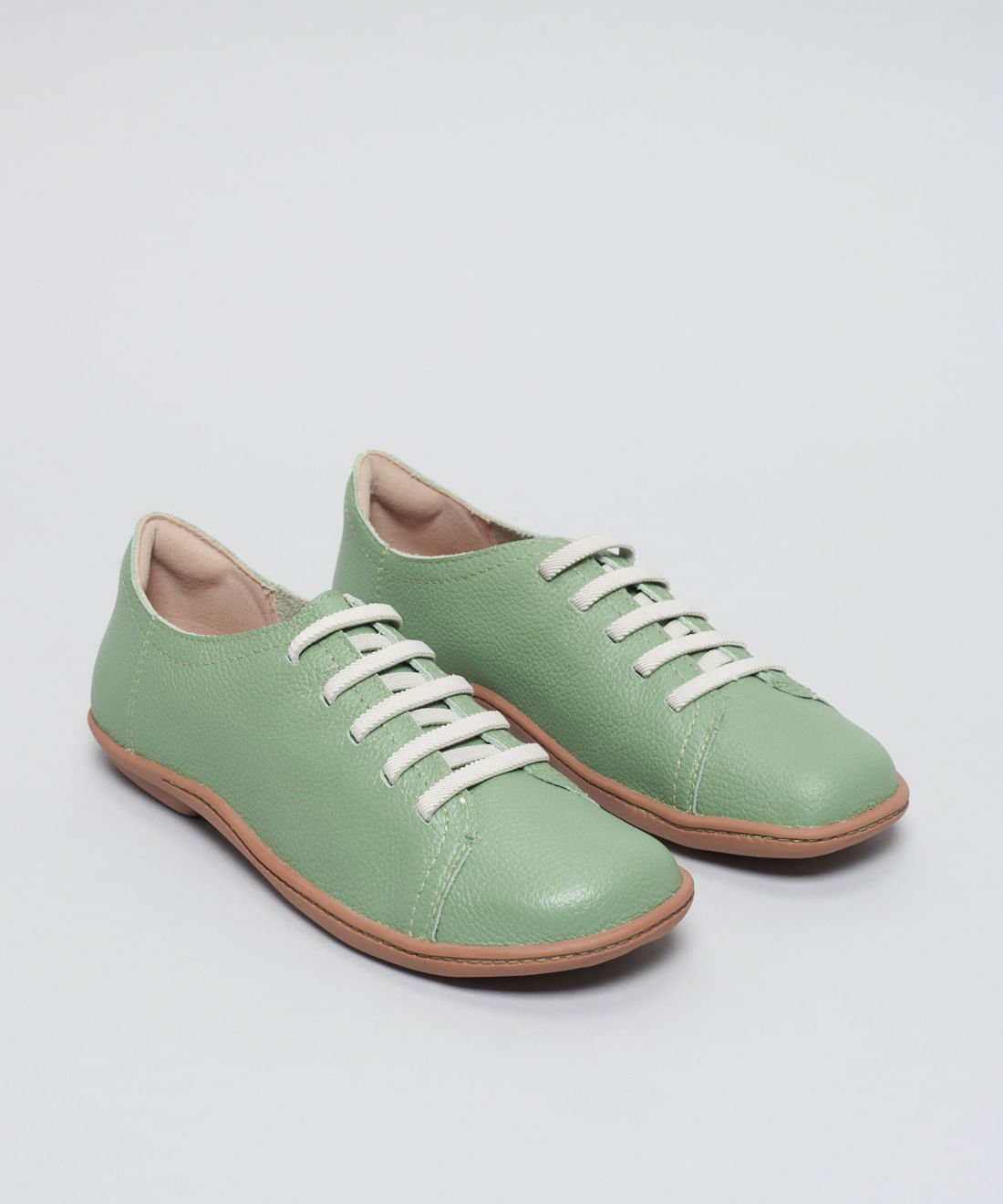 Tenis Couro Comfort Ellen - Pistache Verde 2